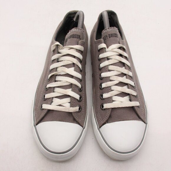 Harley Davidson Rascal Gray Low Top Men's Size 9 Sneakers Canvas Style D93241 - Picture 2 of 10